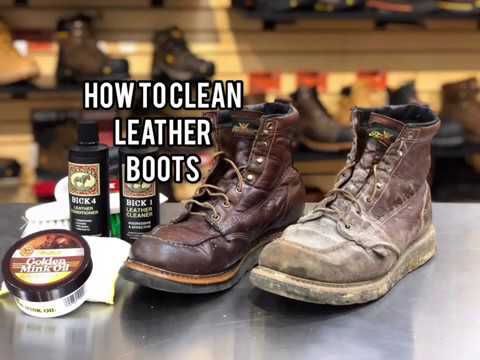 How can I make my work boots look new?