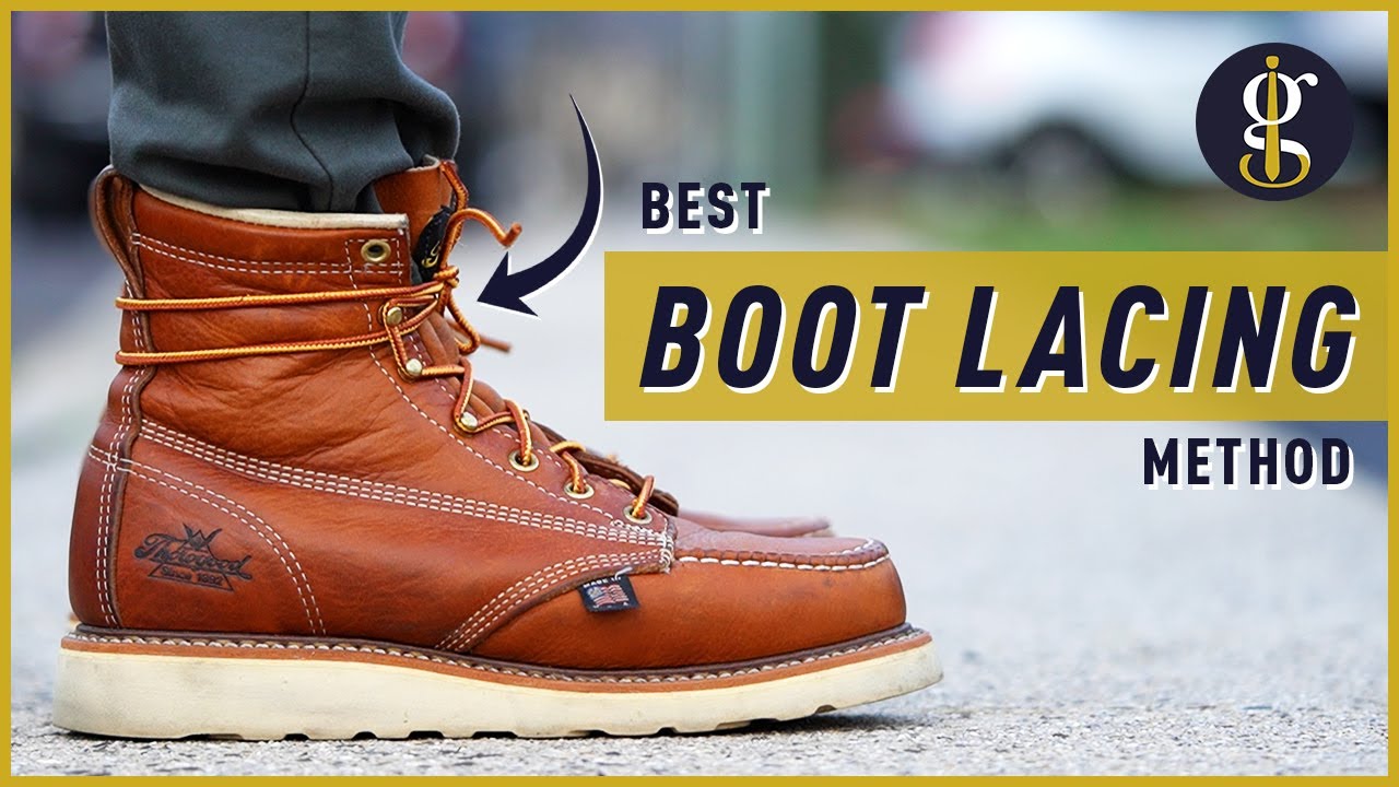 How do you lace boots without ties?