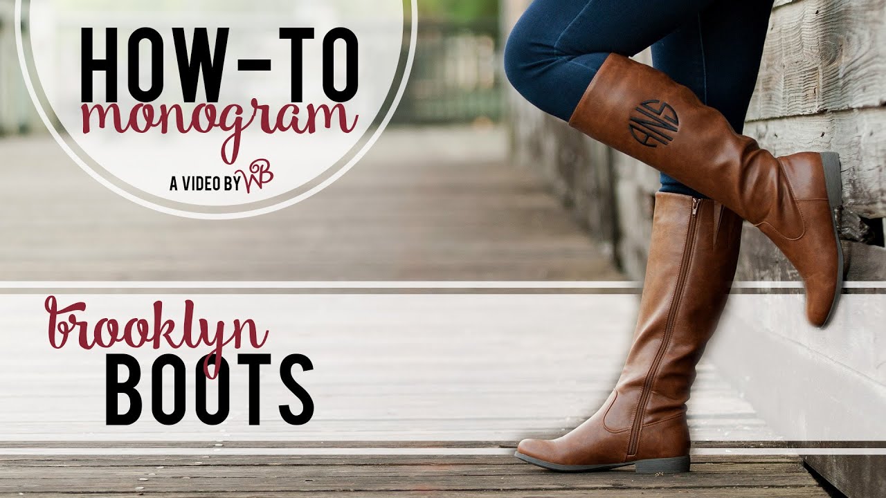 How do you monogram boots?