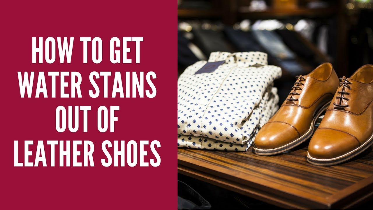 How do you get water marks off leather boots?