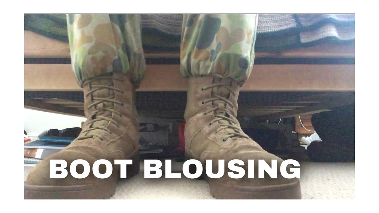 How do you lace Australian army boots?