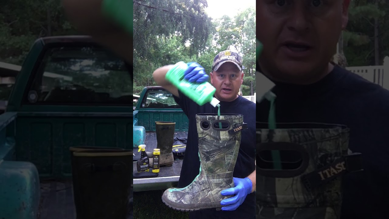 How do you scent proof hunting boots?