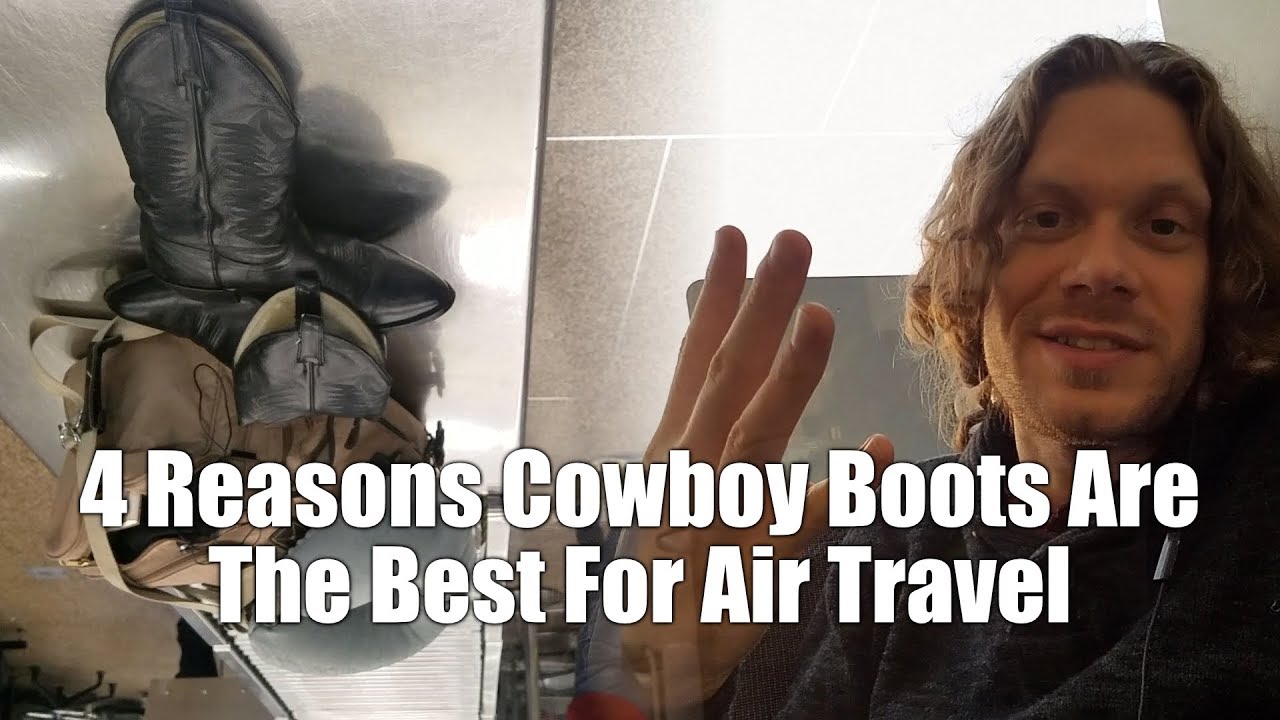 Can I wear cowboy boots on a plane?