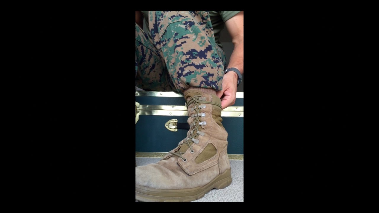 How do you tuck in boot laces?