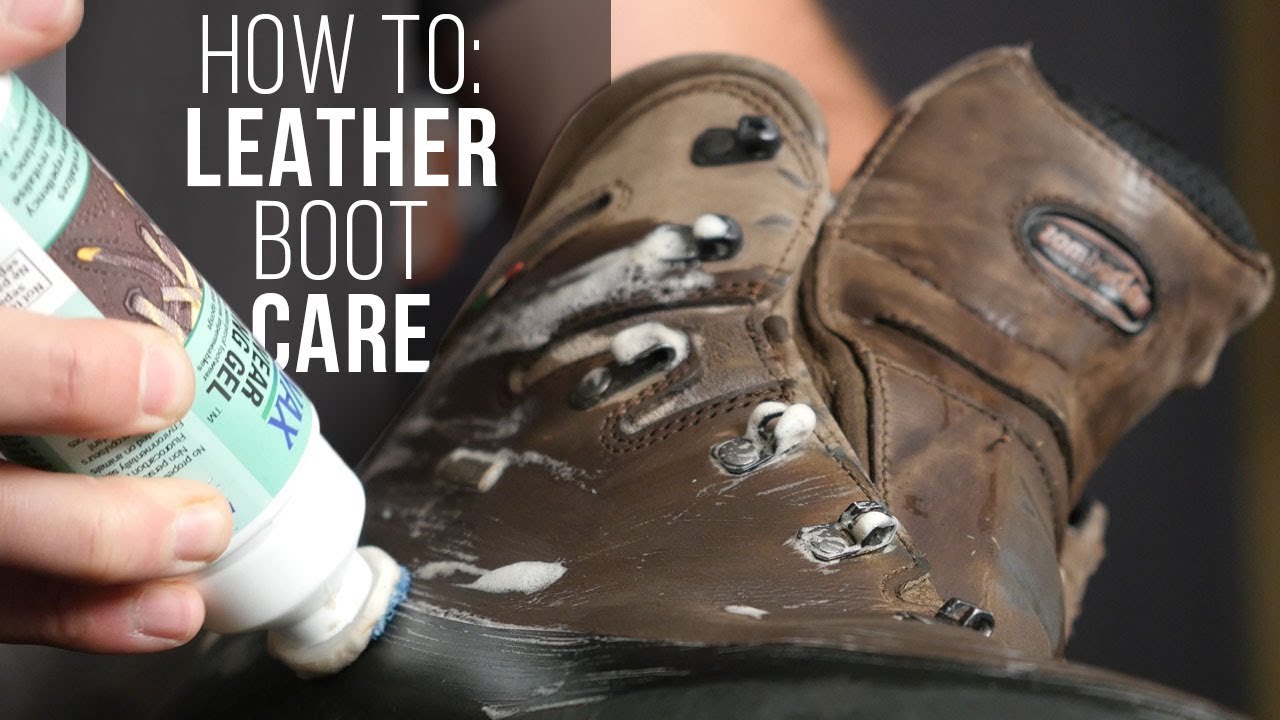How do you treat leather hunting boots?
