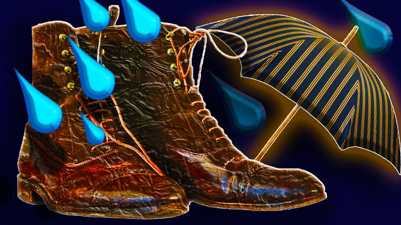 How do you fix water-damaged leather boots?