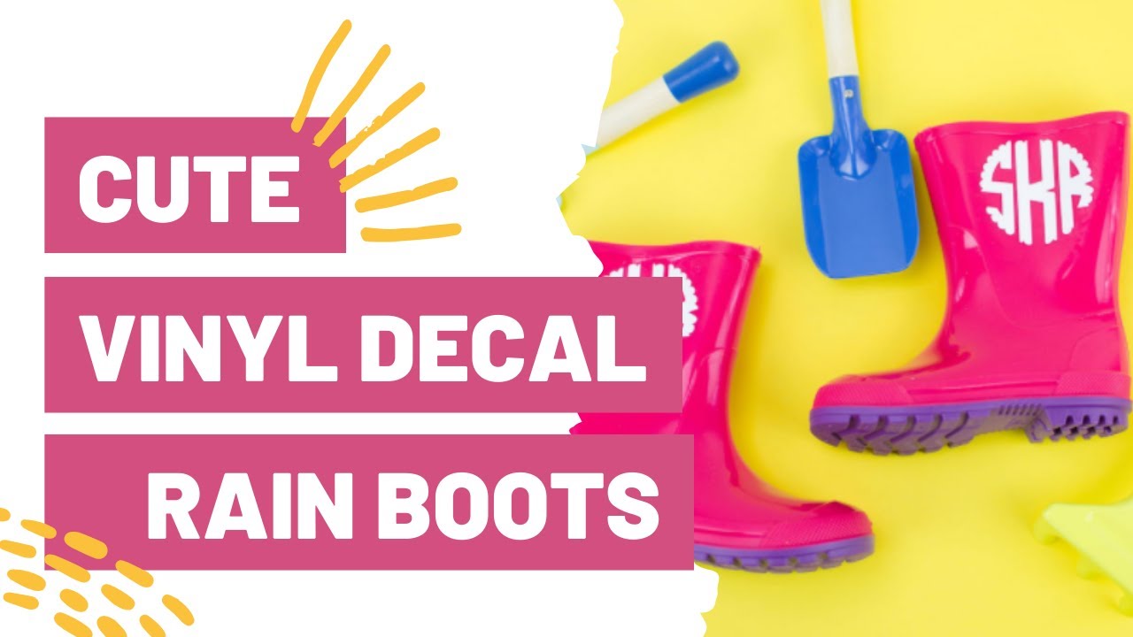 Can you put vinyl on rain boots?