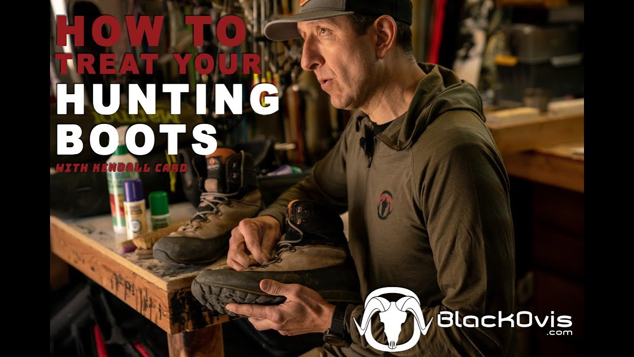 How do you clean hunting boots?