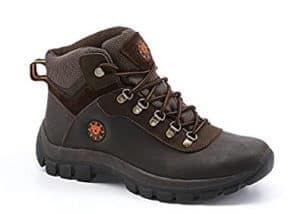 KINGSHOW Men's Water Resistance Rubber Sole Work Boots 