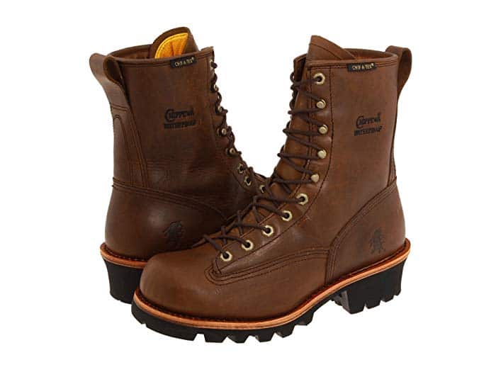 chippewa super logger leather boot
