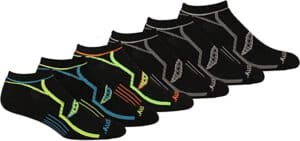 saucony men’s multi pack bolt performance comfort fit no show socks