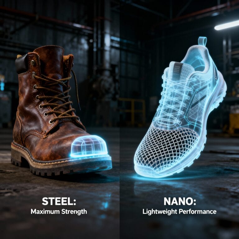 nano toe vs. steel toe