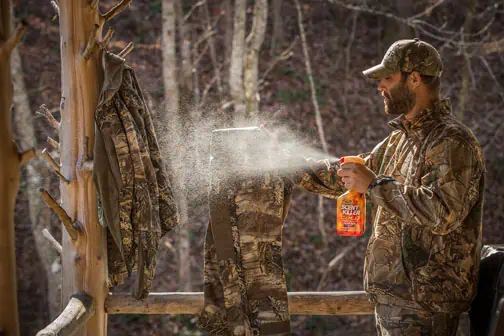 what do hunters use to cover their scent