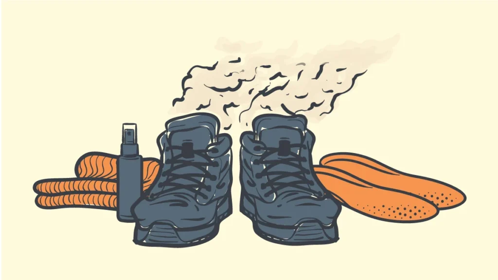 keep feet from sweating