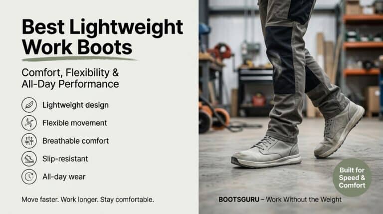 Lightweight work boots ideal for comfort and durability in 2018.
