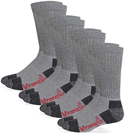 Ultimate Comfort & Durability: Wrangler Men’s Steel Toe Boot Work Crew Cotton Cushion Socks Review
