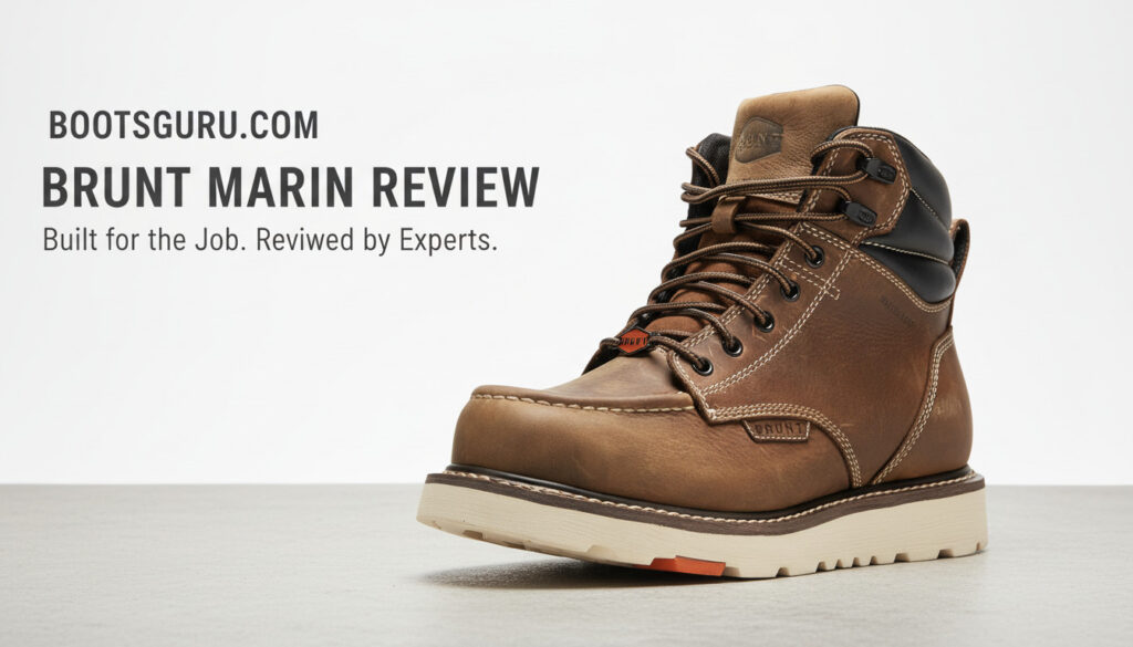 Brown Brunt Marin work boot