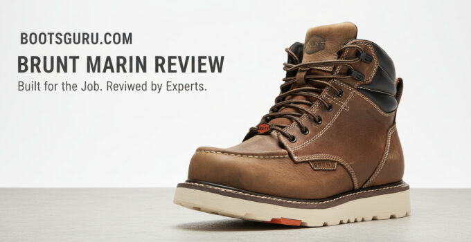 Brown Brunt Marin work boot