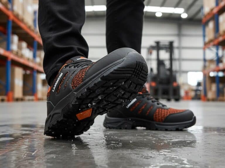 larnmern steel toe work sneakers