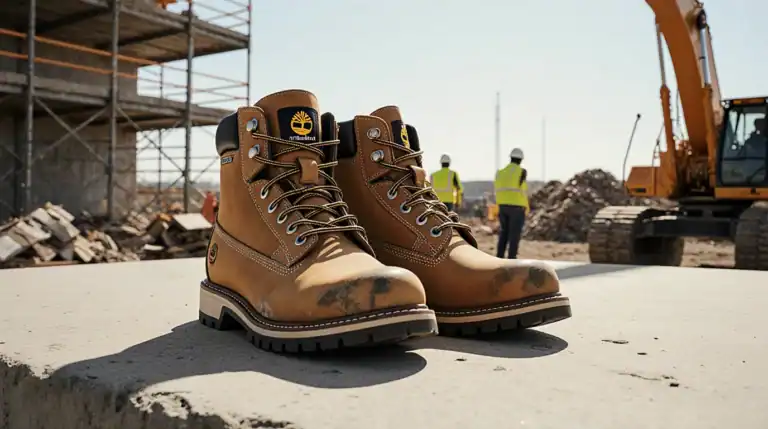 Durable safety work boots ideal for construction sites, offering comfort, protection, and slip resistance for demanding jobs.