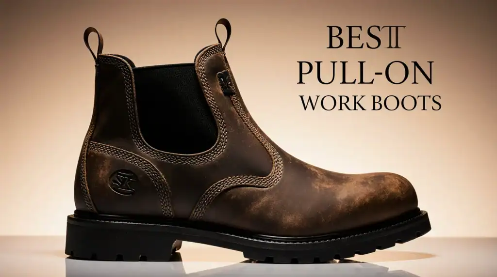 a collection of the best pull on work boots