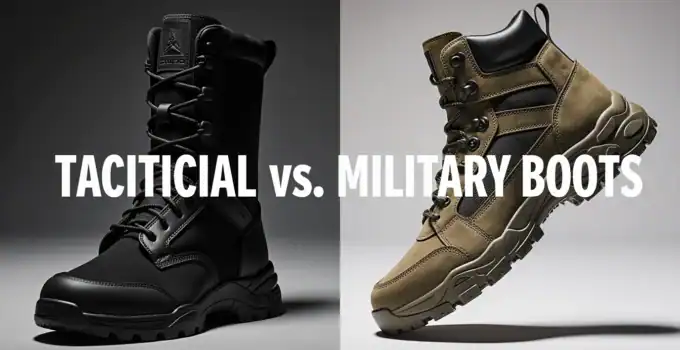 tactical vs. military boots