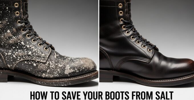 Boot care: protect leather from salt damage.