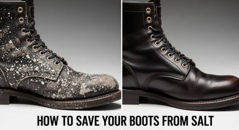 Boot care: protect leather from salt damage.