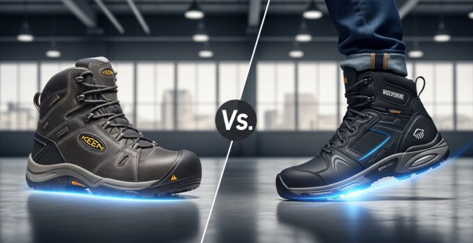 Work boots comparison: KEEN vs Wolverine.