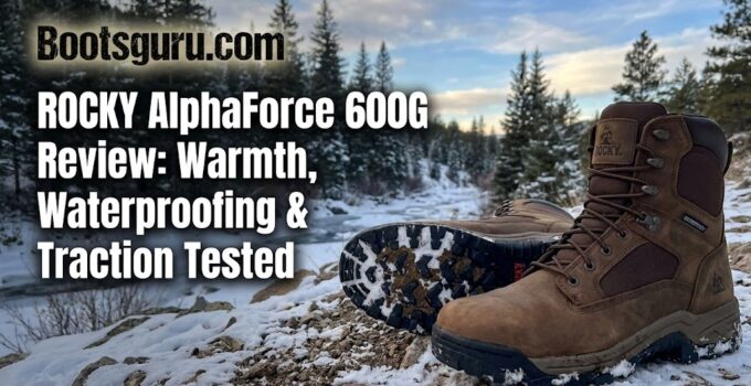 Review of ROCKY AlphaForce 600G winter boots.