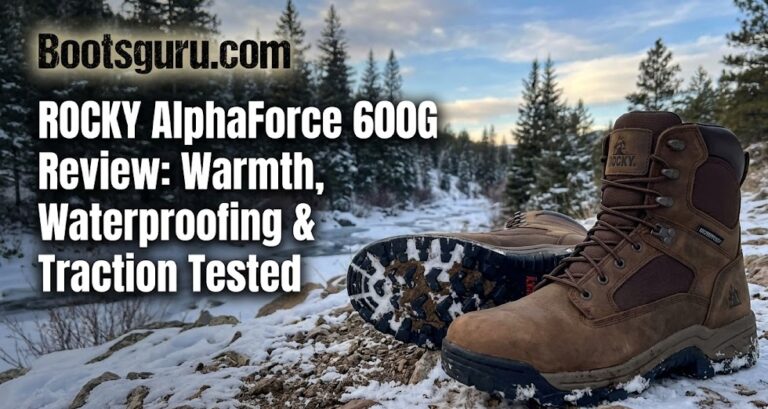Review of ROCKY AlphaForce 600G winter boots.