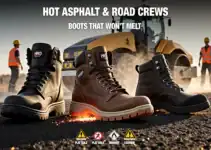 Hot Asphalt & Road Crews: Boots That Won’t Melt or Cook Your Feet