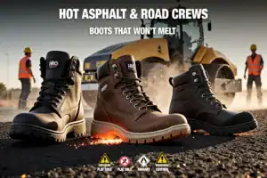 Hot Asphalt & Road Crews: Boots That Won’t Melt or Cook Your Feet