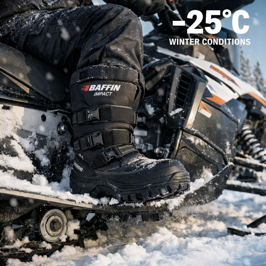 Baffin Impact boots in snowy winter conditions