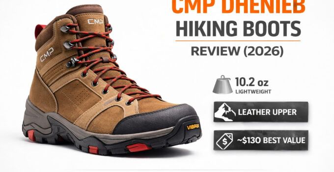 CMP Dhenieb lightweight hiking boots with leather upper.