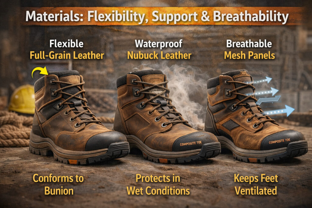 Materials Flexibility Support Breathability