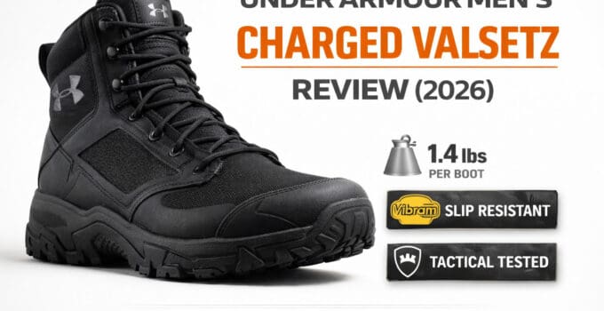Black Under Armour Charged Valsetz tactical boots