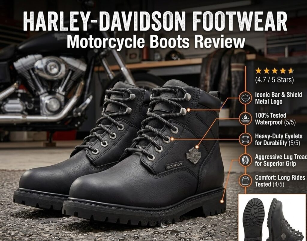 Harley-Davidson motorcycle boots review image