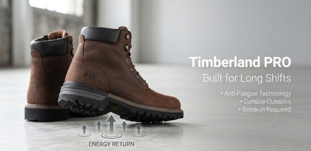 Timberland PRO work boots for long shifts