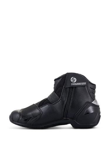 Alpinestars Men's SMX-1 R V2 Vented Motorcycle Boots, Short Riding ‍Boots,⁤ CE-Certified, 45, Black/Black