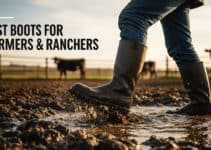 Boots for Farmers in Muddy Field
