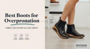 High-quality overpronation boots designed to provide arch support, stability, and all-day comfort for individuals with overpronation. Perfect for active lifestyles and foot health.
