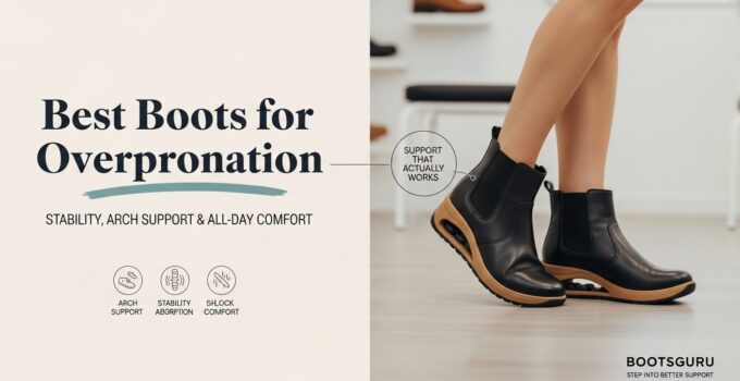 High-quality overpronation boots designed to provide arch support, stability, and all-day comfort for individuals with overpronation. Perfect for active lifestyles and foot health.