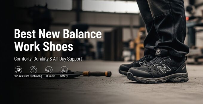 High-quality New Balance work shoes designed for comfort, durability, and all-day support, perfect for professionals seeking reliable footwear for demanding work environments.