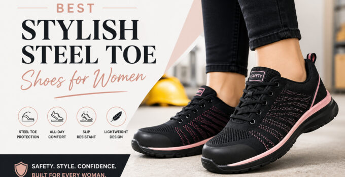 Stylish steel toe shoes for women