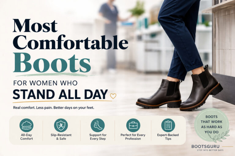 Comfortable boots for women who stand all day