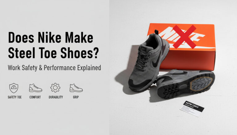 Nike shoes with safety toe and box