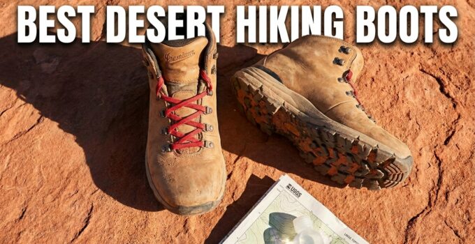 High-quality desert hiking boots designed for heat and rugged terrain. Perfect for outdoor enthusiasts seeking durable, breathable footwear for desert adventures.
