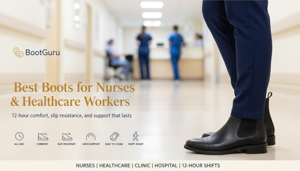 Comfortable boots for healthcare workers