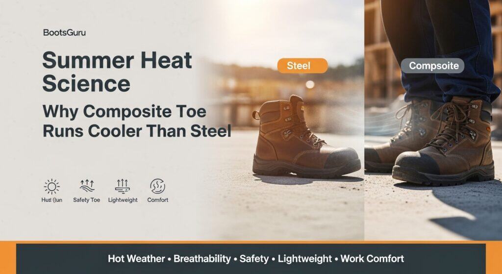 Comparing composite and steel toe work boots